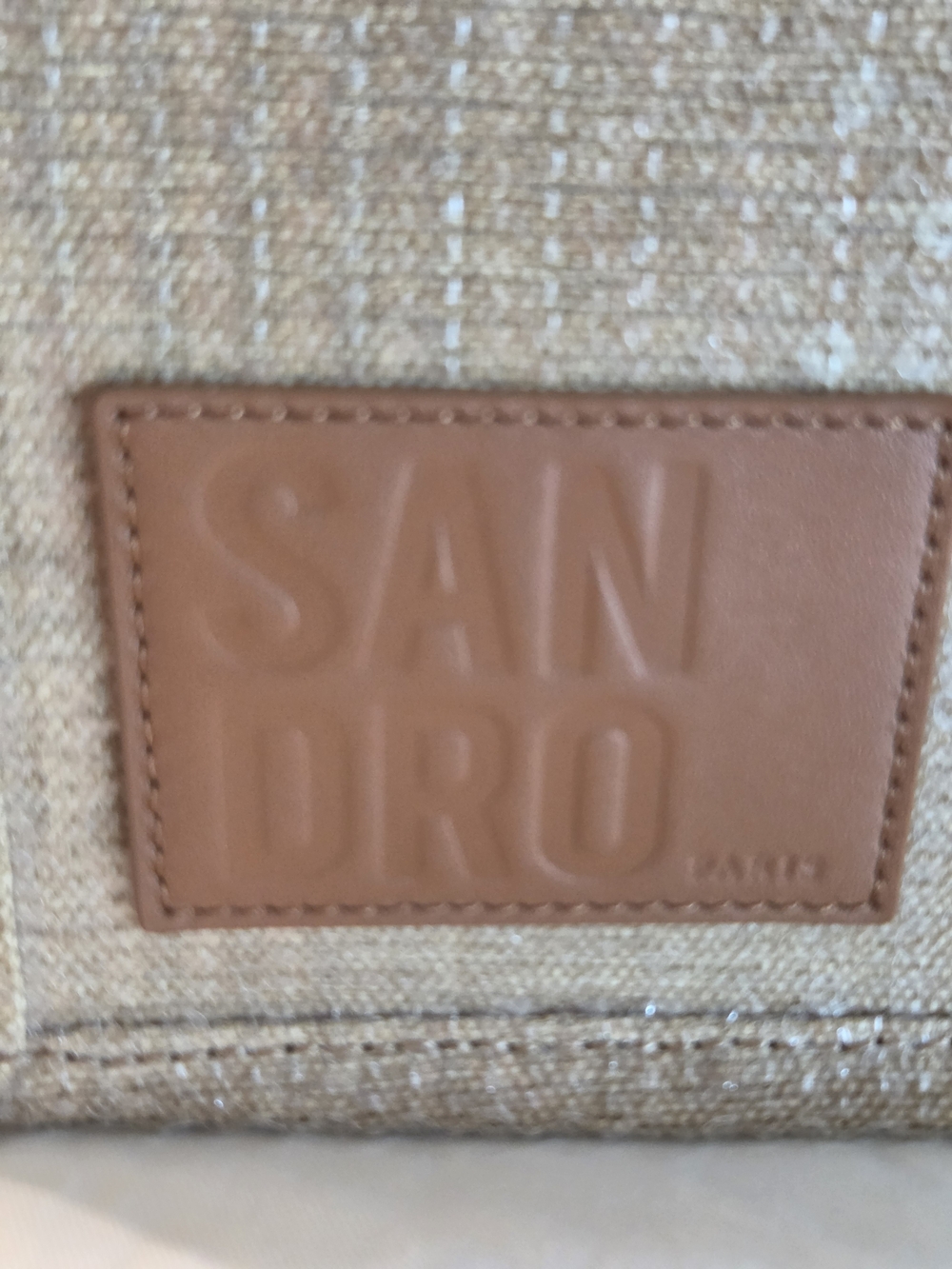Sandro Paris New Kasbah Sequin Woven Mini Tote Crossbody Bag NWT - Picture 5 of 16
